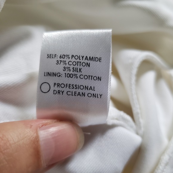 Rosie Assoulin Culottes Wide Leg Bermuda‎ Shorts White Mid Rise Size 6 - Picture 10 of 11